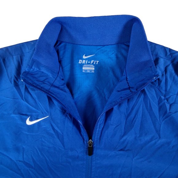 Nike Men's Size 2XL Track Jacket Blue Polyester Dri Fit Run Gym Athletic - Picture 5 of 10